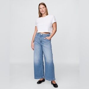 GAP Blue Flare Wide-Leg Jeans